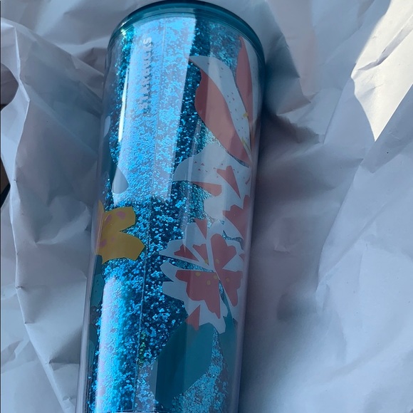 ⭐️SALE 🤩NEW STARBUCKS TUMBLER BLUE SPARKLE - Picture 8 of 13